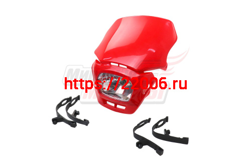 Фара головного света в сборе TTR125 красная Фара головного света в сборе TTR125 красная