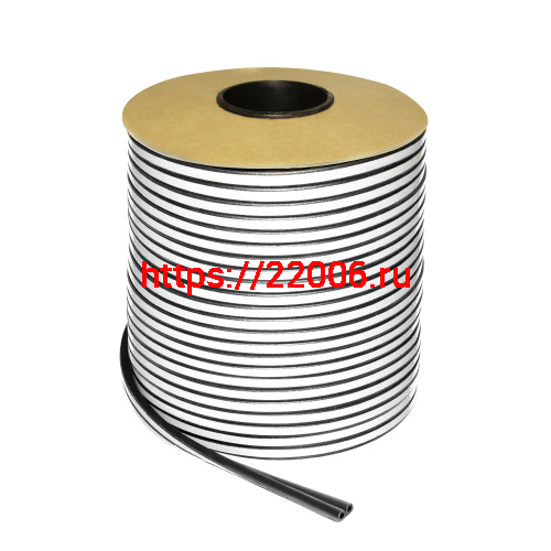 Уплотнитель Fuaro (Фуаро) самоклеящийся ADH/D-9x7,5mm, BLACK черный 100m фото 2