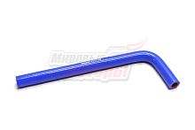 Патрубок бачка расширительного МАЗ силикон.,синий,армир. L330/120мм,d16мм. (HH046)