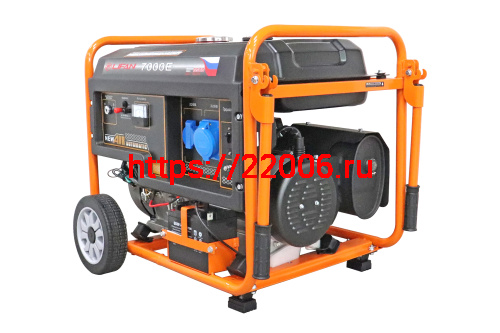 Генератор бенз. "LIFAN" 6GF-4(LF7000Е)(ном.6кВт,макc.6,5кВт, 4т.,15л.с.,бак 25л.,электростартер, медн.обм.альтернатора, AVR, жк табло, колеса, АКБ) фото 2 Генератор бенз. "LIFAN" 6GF-4(LF7000Е)(ном.6кВт,макc.6,5кВт, 4т.,15л.с.,бак 25л.,электростартер, медн.обм.альтернатора, AVR, жк табло, колеса, АКБ) фото 2