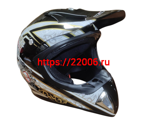 Шлем кроссовый KIRIN K27, черный, черн-бел, зелен-желт, размер S фото 4 Шлем кроссовый KIRIN K27, черный, черн-бел, зелен-желт, размер S фото 4