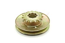 Шкив-звезда ремкомплект мотолебедки "Бурлак" 15зуб.