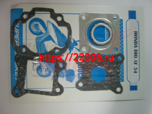 Набор прокладок двигателя HONDA Dio AF34 средний (5 шт) (Россия) Набор прокладок двигателя HONDA Dio AF34 средний (5 шт) (Россия)