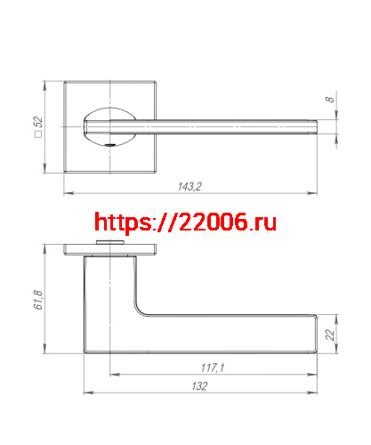 Ручка Punto (Пунто) раздельная K.ARC.Q52.MAIN SN-3 мат.никель ТРОСИК фото 4 Ручка Punto (Пунто) раздельная K.ARC.Q52.MAIN SN-3 мат.никель ТРОСИК фото 4