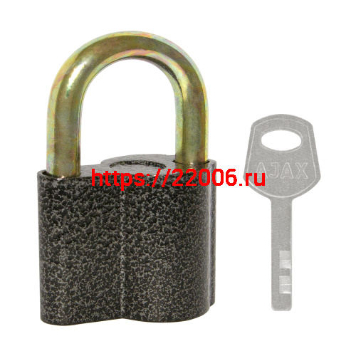 Замок Ajax (Аякс) навесной PD-4050 (PD-40-50) 3 fin key /коробка Замок Ajax (Аякс) навесной PD-4050 (PD-40-50) 3 fin key /коробка