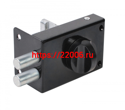 Замок Omega (Омега) накладной цилиндровый ЗН1 2Р черный Замок Omega (Омега) накладной цилиндровый ЗН1 2Р черный