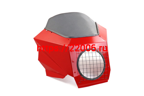 Щиток ветровой (02) красивый с решеткой тонированный красный фото 2