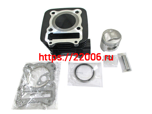 Цилиндро - поршневая группа 4Т K157FMI(CG125-150) 125см3 d-57mm Цилиндро - поршневая группа 4Т K157FMI(CG125-150) 125см3 d-57mm