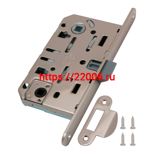 B01102.50.06.567 AGB (АГБ) Защелка врезная WC (никель) MEDIANA EV. (инд.упак+B01000.13) фото 3 B01102.50.06.567 AGB (АГБ) Защелка врезная WC (никель) MEDIANA EV. (инд.упак+B01000.13) фото 3