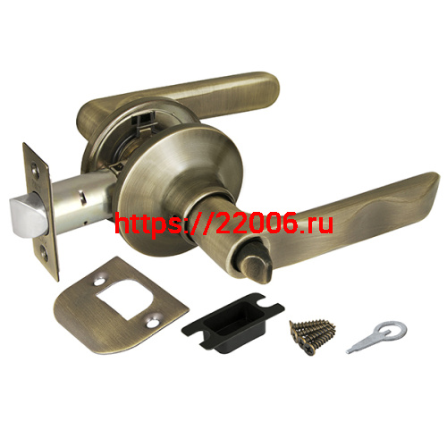 Ручка Punto (Пунто) защелка DK624 AB-BK (6024 AB-B) (фик.) бронза Ручка Punto (Пунто) защелка DK624 AB-BK (6024 AB-B) (фик.) бронза