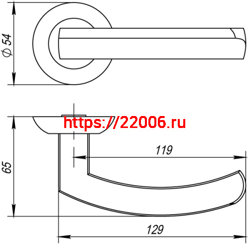 Ручка Fuaro (Фуаро) раздельная R.AR54.ALFA (ALFA AR) 140mm SN/CP-3 матовый никель/хром фото 3 Ручка Fuaro (Фуаро) раздельная R.AR54.ALFA (ALFA AR) 140mm SN/CP-3 матовый никель/хром фото 3