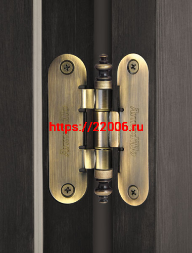 Колпачок DECORATIVE Armadillo (Армадилло) для универсальной петли OPTIMUM SG Мат. золото (2 шт.) фото 2