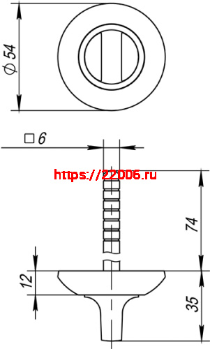 Ручка Fuaro (Фуаро) поворотная BKW6.R.AR54 (BKW6 AR) SN/CP-3 матовый никель/хром Ручка Fuaro (Фуаро) поворотная BKW6.R.AR54 (BKW6 AR) SN/CP-3 матовый никель/хром