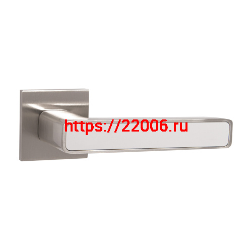 Ручка Punto (Пунто) раздельная K.ARC.Q52.MARS SN/WH-19 матовый никель/белый Ручка Punto (Пунто) раздельная K.ARC.Q52.MARS SN/WH-19 матовый никель/белый