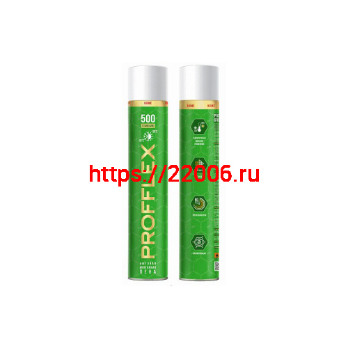 Бытовая монтажная пена PROFFLEX HOME 500 STANDARD универсальная Бытовая монтажная пена PROFFLEX HOME 500 STANDARD универсальная