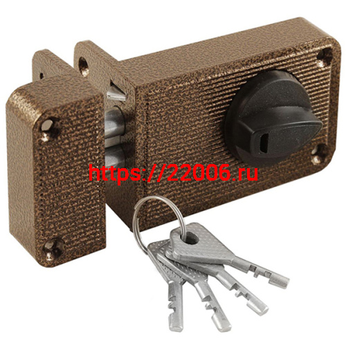 Замок Zenit (Зенит) накладной ЗН2-6 (медь)