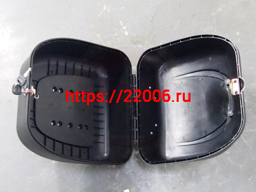 Кофр задний пластик JX Альфа, черный матовый фото 2 Кофр задний пластик JX Альфа, черный матовый фото 2