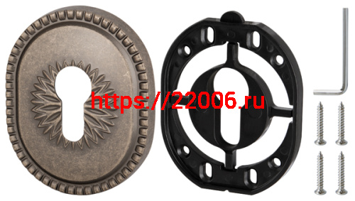 Накладка Armadillo (Армадилло) на цилиндр ESC.C.CL/OV (ET-DEC CL) AS-9 античное серебро фото 2 Накладка Armadillo (Армадилло) на цилиндр ESC.C.CL/OV (ET-DEC CL) AS-9 античное серебро фото 2