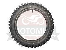 Покрышка 18" 3.75-18 (100/100-18) Л-229, с камерой, кроссовая квадратные пятаки, Иж, ПетроШина (НАБО