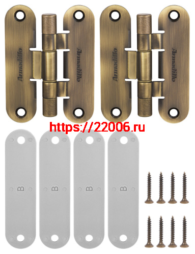 Петля Armadillo (Армадилло) универсальная OPTIMUM Mini AB Бронза фото 3 Петля Armadillo (Армадилло) универсальная OPTIMUM Mini AB Бронза фото 3