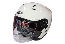 Шлем открытый YM-637 "YAMAPA", белый, размер S (с антикрылом) NEW