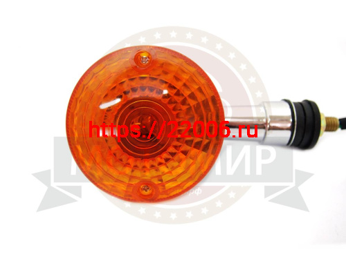 Боковой фонарь (BF-22) круглый Иж ПС желтое стекло хром (компл. 4 шт.) Боковой фонарь (BF-22) круглый Иж ПС желтое стекло хром (компл. 4 шт.)