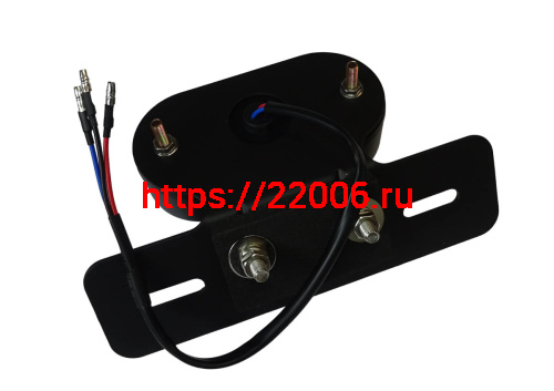 Стоп-сигнал (WD-008) в черном корпусе с двумя круглыми лампами фото 2