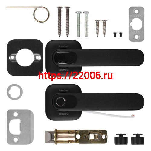 Замок-ручка электронный Kaadas LH01 с отпечатком пальца, черный фото 3 Замок-ручка электронный Kaadas LH01 с отпечатком пальца, черный фото 3