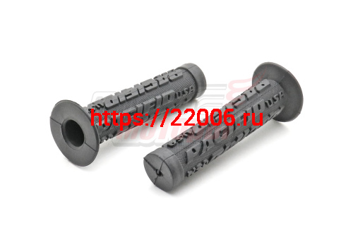 Ручки руля Вело 120мм (пара) чёрные С УПОРОМ