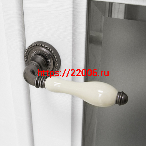 Ручка Armadillo (Армадилло) раздельная R.CL55.Silvia (Silvia CL1) AS/LWP-109 античное серебро/беж.фарфор фото 3 Ручка Armadillo (Армадилло) раздельная R.CL55.Silvia (Silvia CL1) AS/LWP-109 античное серебро/беж.фарфор фото 3