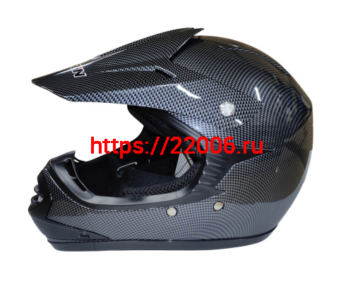 Шлем кроссовый KIRIN QL-B07, карбон, синий, размер L фото 2 Шлем кроссовый KIRIN QL-B07, карбон, синий, размер L фото 2