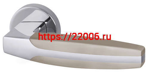 Ручка Armadillo (Армадилло) раздельная R.URB52.ARC (ARC URB2) SN/CP-3 матовый никель/хром Ручка Armadillo (Армадилло) раздельная R.URB52.ARC (ARC URB2) SN/CP-3 матовый никель/хром