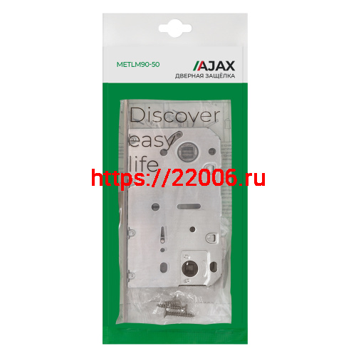 Защелка Ajax (Аякс) врезная METLM90-50 CP хром фото 3 Защелка Ajax (Аякс) врезная METLM90-50 CP хром фото 3