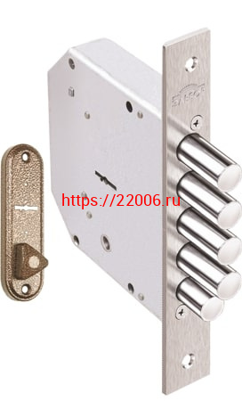 Замок Elbor (Эльбор) врезной сувальдный с задвижкой Гранит 1.06.21.КМА, 5 кл. /00438/ Замок Elbor (Эльбор) врезной сувальдный с задвижкой Гранит 1.06.21.КМА, 5 кл. /00438/