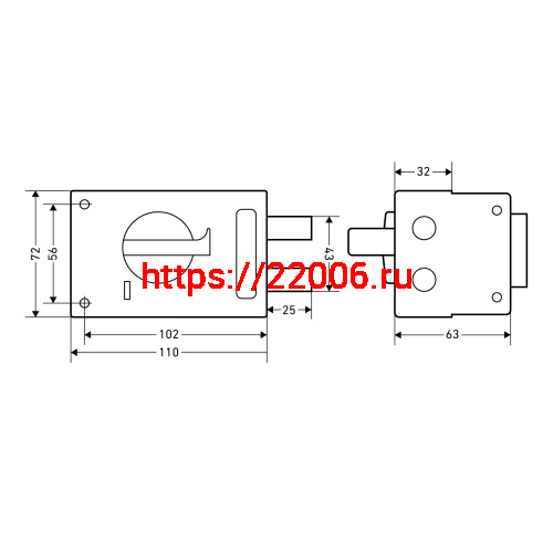 Замок Omega (Омега) накладной цилиндровый ЗН1-М1 КМЗ медь, 5 кл. фото 3 Замок Omega (Омега) накладной цилиндровый ЗН1-М1 КМЗ медь, 5 кл. фото 3
