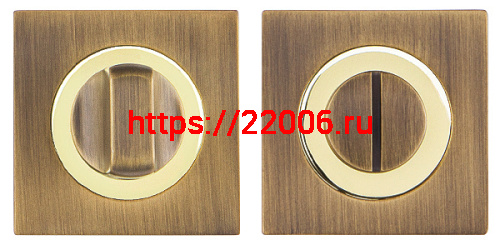 Ручка Fuaro (Фуаро) поворотная BK6.K.KM52 (BK6 KM) AB/GP-7 бронза/золото Ручка Fuaro (Фуаро) поворотная BK6.K.KM52 (BK6 KM) AB/GP-7 бронза/золото