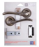 Комплект ручек Punto (Пунто) с защелкой без запирания SET45/A RUMBA TL/HD AB-6 зеленая бронза