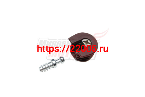 Эксцентрик рафикс (H=12.5) пластик коричневый, эксцентрик никель