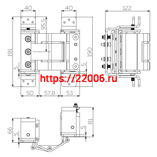 Петля Fuaro (Фуаро) скрытой установки HH-180 (hide hinge) до 100 кг (на 2 петли) фото 2 Петля Fuaro (Фуаро) скрытой установки HH-180 (hide hinge) до 100 кг (на 2 петли) фото 2
