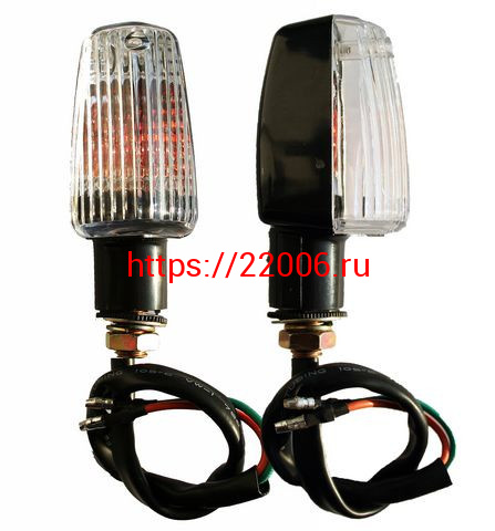 Указатель поворота №01 белое стекло, прямоугольный карбон Указатель поворота №01 белое стекло, прямоугольный карбон