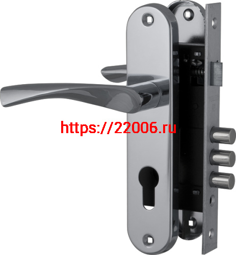 Замок цилиндровый Fuaro (Фуаро) с в комплекте с ручкой LOCKSET.1511W/B (SET F1511W/B) CP хром Замок цилиндровый Fuaro (Фуаро) с в комплекте с ручкой LOCKSET.1511W/B (SET F1511W/B) CP хром
