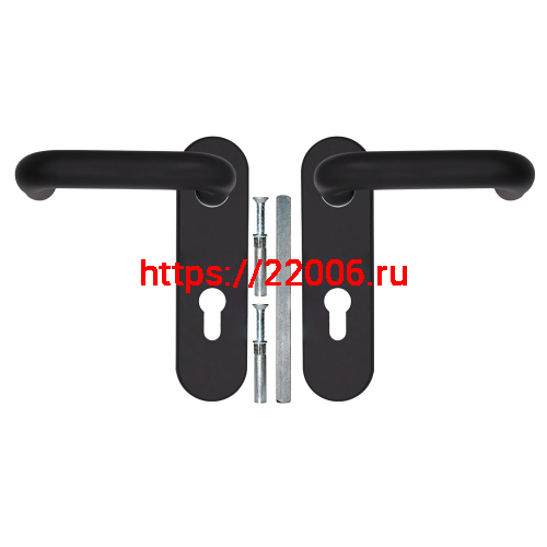 Ручка Fuaro (Фуаро) дверная FP.DH172.0433 NE (DH-0433 NE) (9x130) с пружиной BL-24 черный фото 3 Ручка Fuaro (Фуаро) дверная FP.DH172.0433 NE (DH-0433 NE) (9x130) с пружиной BL-24 черный фото 3