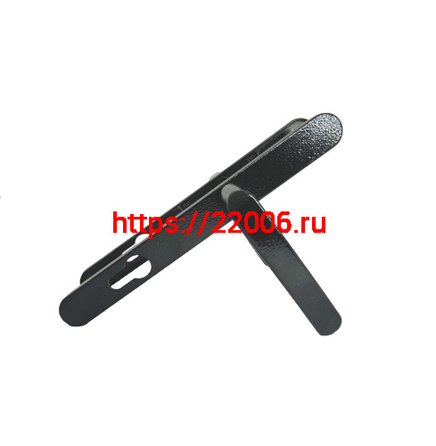 Ручка дверная Absolyute (Абсолют) на планке РФ1-85А/25 (85 мм) черный