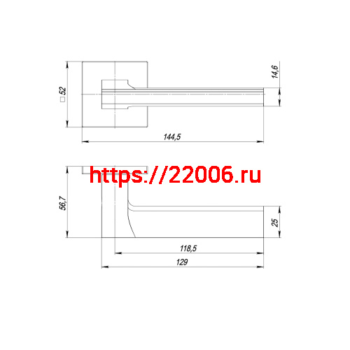 Ручка Punto (Пунто) раздельная K.ARC.Q52.BLADE SSC-16 сатинированный хром фото 2 Ручка Punto (Пунто) раздельная K.ARC.Q52.BLADE SSC-16 сатинированный хром фото 2
