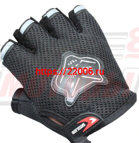 Перчатки без пальцев "KNTGHLAOOD" черные (текстиль) Перчатки без пальцев "KNTGHLAOOD" черные (текстиль)