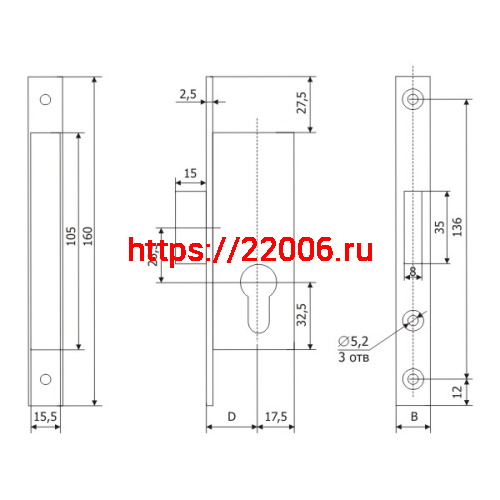 Корпус Guardian (Гардиан) узкопрофильного замка PROFI 30.01.24 /123:229/ фото 2 Корпус Guardian (Гардиан) узкопрофильного замка PROFI 30.01.24 /123:229/ фото 2