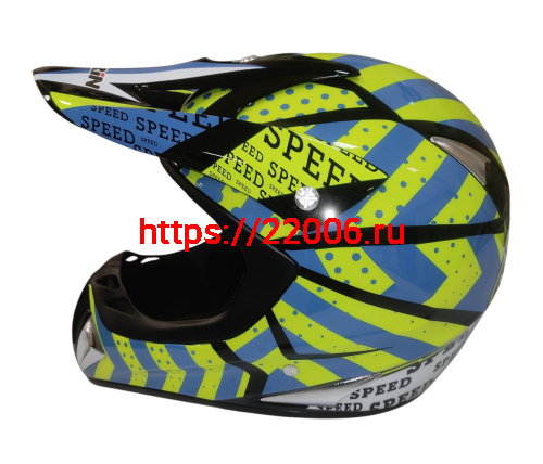 Шлем кроссовый KIRIN K27, черный, черн-бел, зелен-желт, размер S фото 8 Шлем кроссовый KIRIN K27, черный, черн-бел, зелен-желт, размер S фото 8