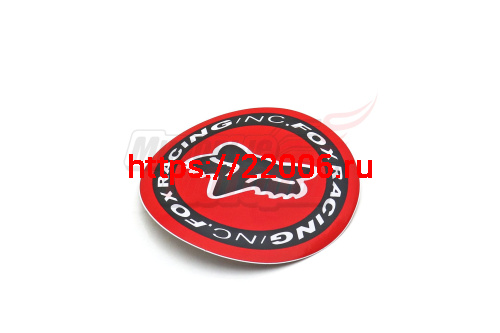 Наклейка круглая "FOX RACING" (9x9)