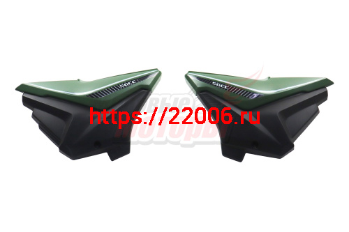 Облицовка боковая (крышка бардачка) Alpha ANDES зеленая матовая (ПАРА)