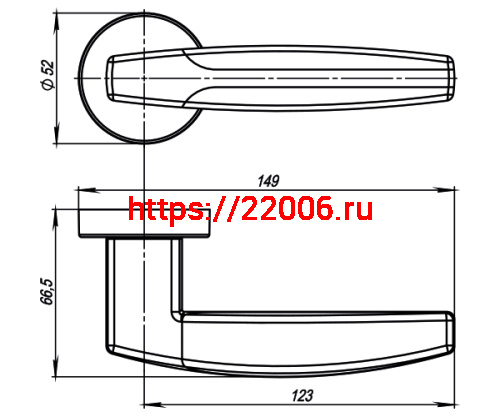Ручка Armadillo (Армадилло) раздельная R.URB52.ARC (ARC URB2) CP/White-14 хром/белый фото 4 Ручка Armadillo (Армадилло) раздельная R.URB52.ARC (ARC URB2) CP/White-14 хром/белый фото 4